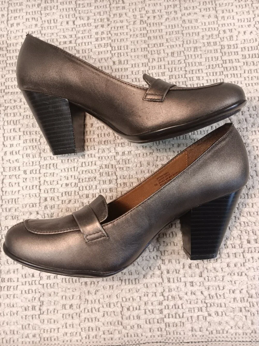 Eurosoft by Sofft 'Randi' Women's Leather Bronze Metallic Pumps sz 8 Medium